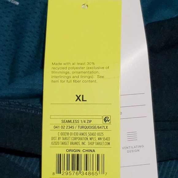 Men's Seamless 1/4 Pullover Shirt- XL - Picture 4 of 4